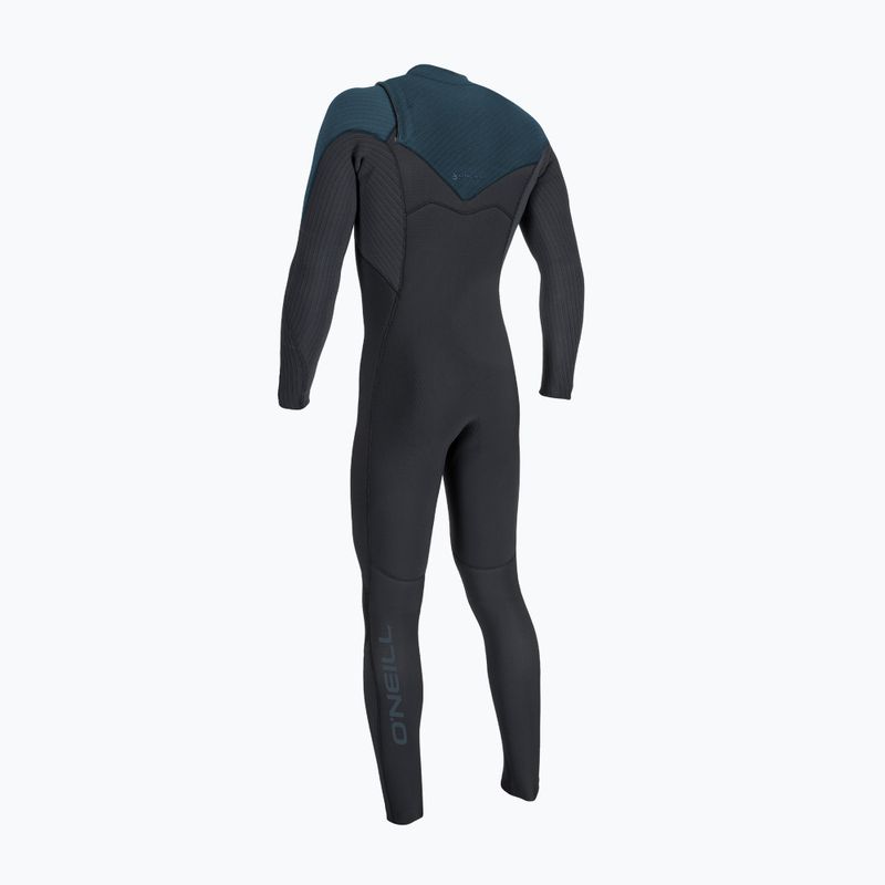 Pianka do pływania męska O'Neill Blueprint Windfreak 5/4+ mm Chest Zip Full black/cadet blue 2