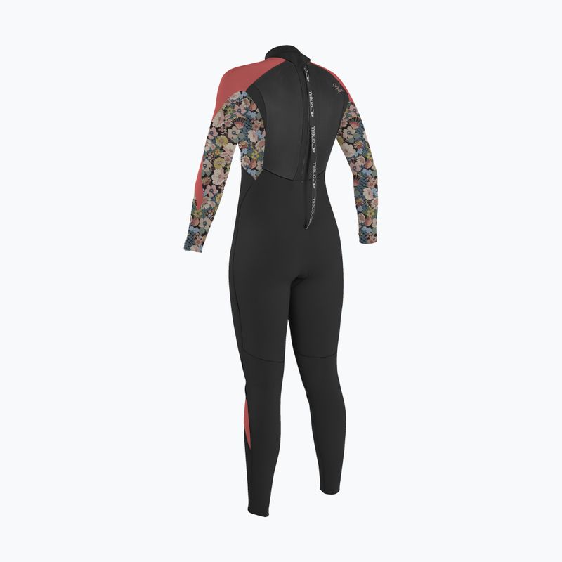 Pianka do pływania dziecięca O'Neill Girls Epic 4/3 mm Back Zip Full black/twiggy/tea rose 2