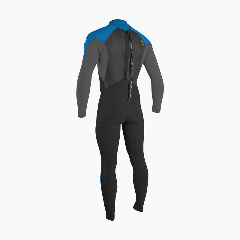Pianka do pływania dziecięca O'Neill Youth Epic 3/2 mm Back Zip Full black/graphite/bali blue/deep sea 2