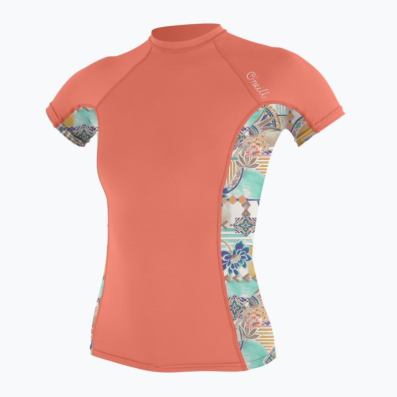 Koszulka do pływania damska O'Neill Side Print Rash Guard hx6 nectar/zephora