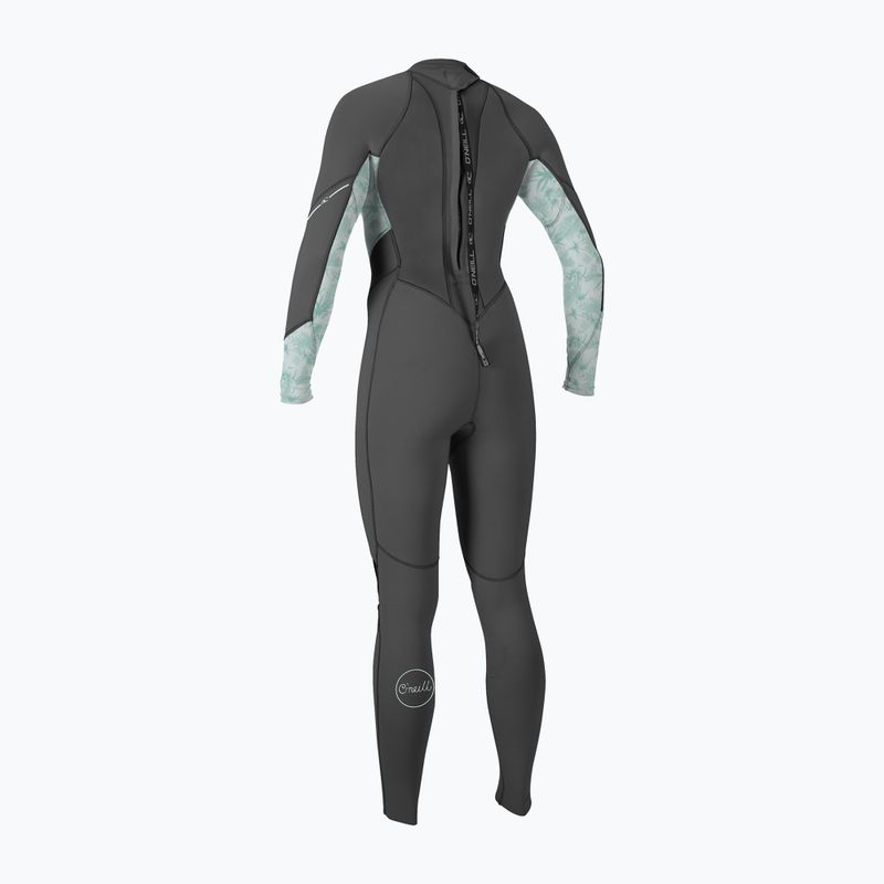 Pianka do pływania damska O'Neill Bahia 3/2 mm Back Zip Full graphite/mirage tropical/mirage tropical 2