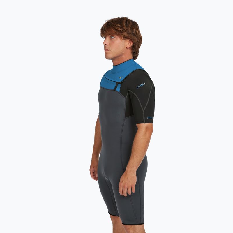 Pianka do pływania męska O'Neill Hammer 2mm Chest Zip SS Spring graphite/black/ocean 5