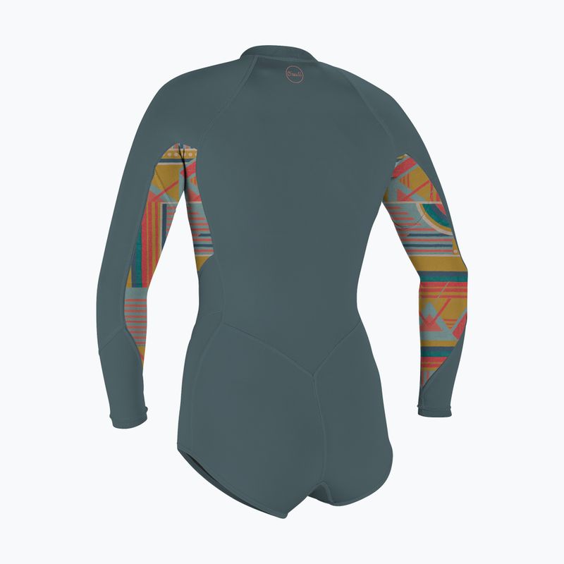 Pianka do pływania damska O'Neill Bahia 2/1 mm Front Zip Short Spring shade/arta geo/shade 2