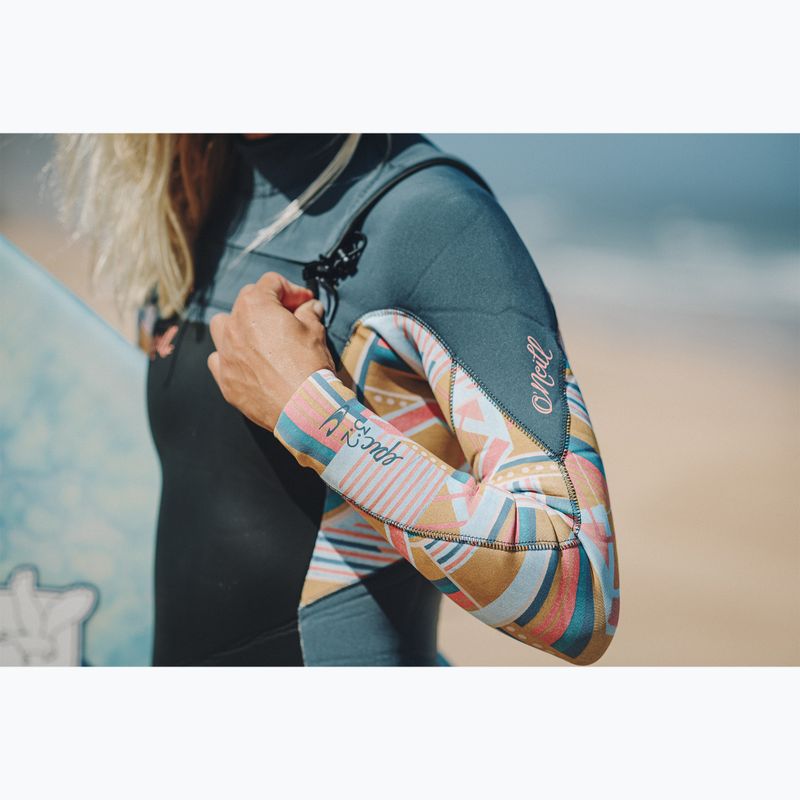 Pianka do pływania damska O'Neill Epic 4/3 mm Chest Zip Full shade/arta geo 6