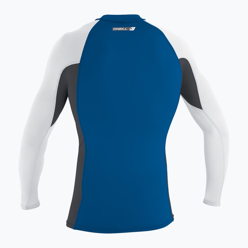 Longsleeve do pływania męski O'Neill Premium Skins Rash Guard deep sea/graphite/white 2
