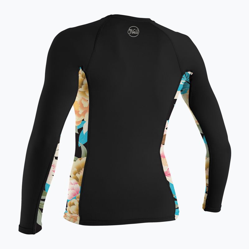Longsleeve do pływania damski O'Neill Side Print Rash Guard black/mikah floral 2