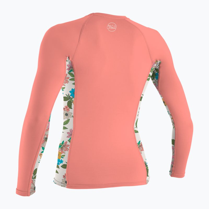 Longsleeve do pływania damski O'Neill Side Print Rash Guard desert flower/cara floral 2