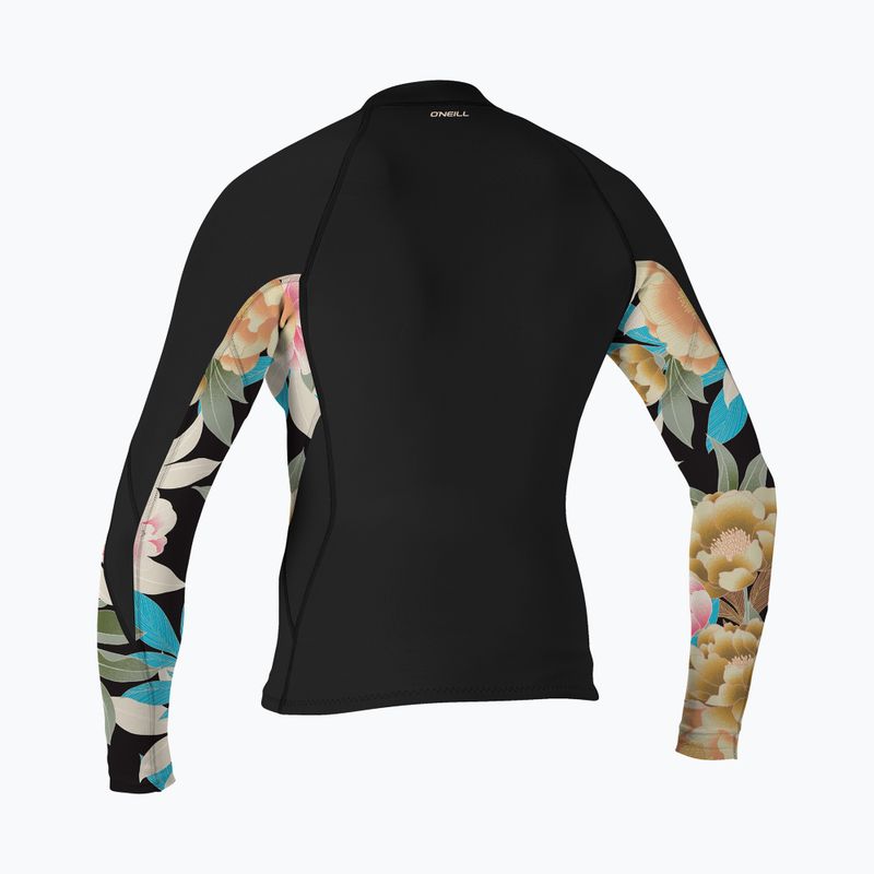 Kurtka neoprenowa damska O'Neill Bahia 1/0.5 mm Full-Zip Jacket black/mikah floral/black 2