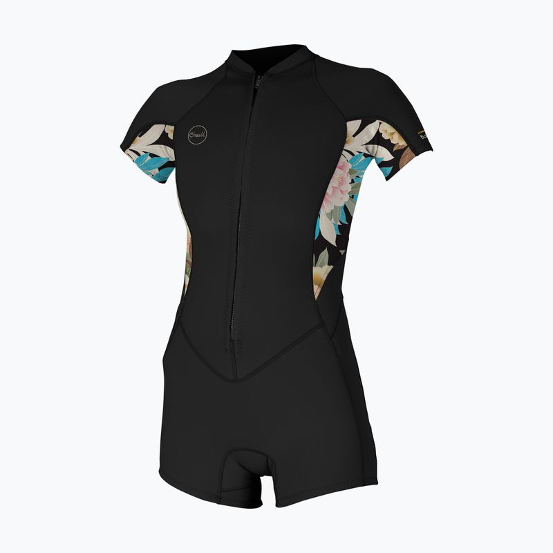 Pianka do pływania damska O'Neill Bahia 2/1 mm Front Zip Spring black/mikah floral/black 7