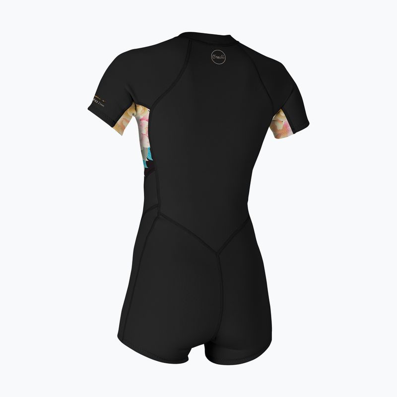 Pianka do pływania damska O'Neill Bahia 2/1 mm Front Zip Spring black/mikah floral/black 8