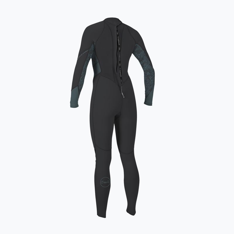 Pianka do pływania damska O'Neill Bahia 3/2 Back Zip Full IT1 tempered steel/shaded island sky/shade 2