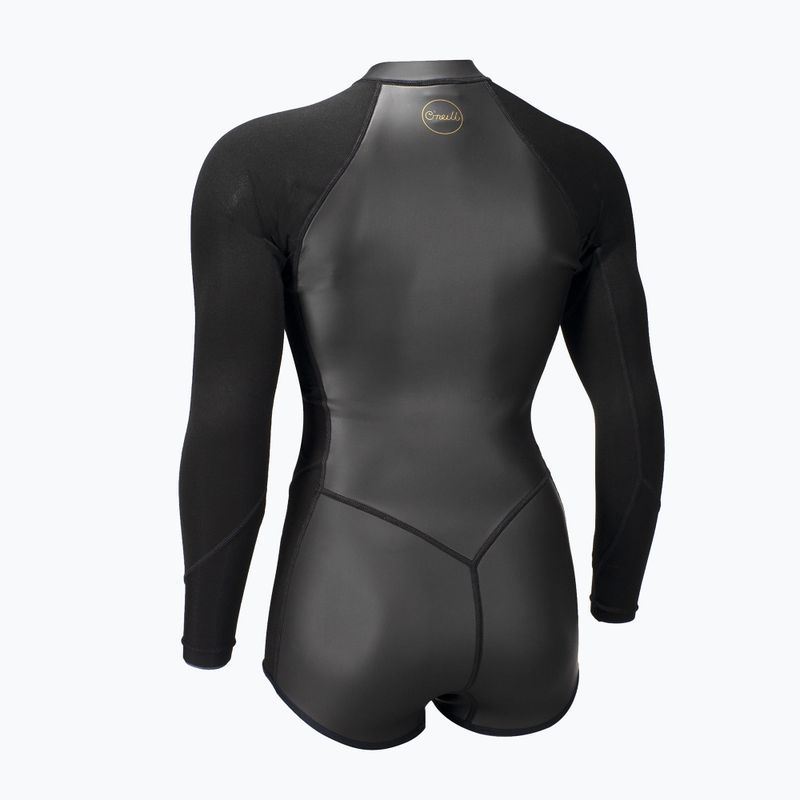 Pianka do pływania damska O'Neill Bahia 2/1 mm Front Zip Short Spring glide black/black 2