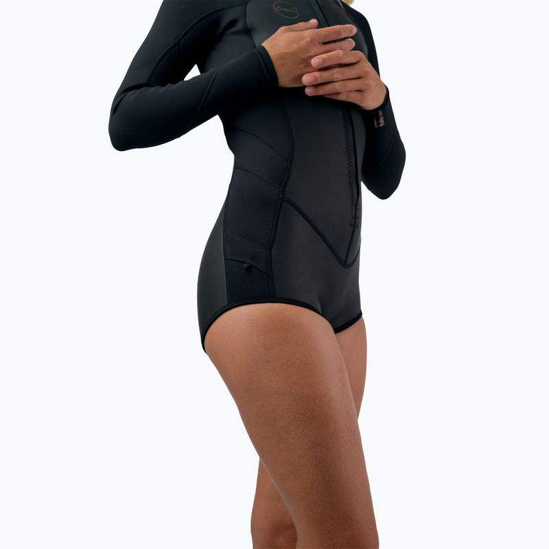 Pianka do pływania damska O'Neill Bahia 2/1 mm Front Zip Short Spring glide black/black 7