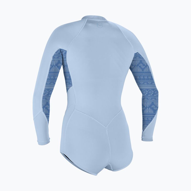 Pianka do pływania damska O'Neill Bahia 2/1 mm Front Zip Short Spring chambray blue/surf abstract 2