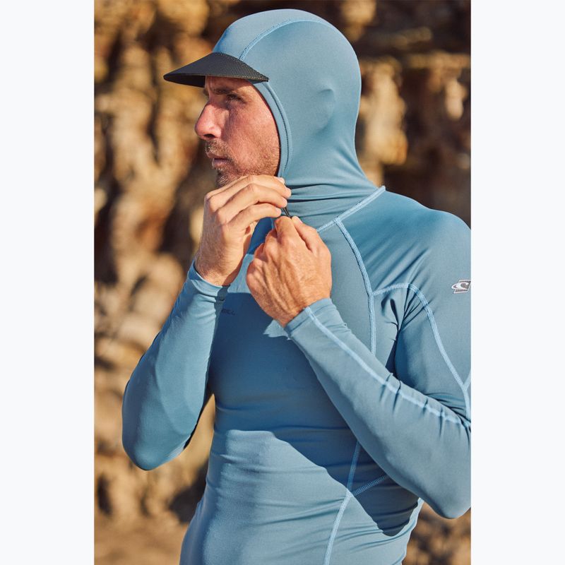 Longsleeve do pływania męski O'Neill Hyperfreak Skins Rash Guard Hooded blue fusion/blue fusion 7