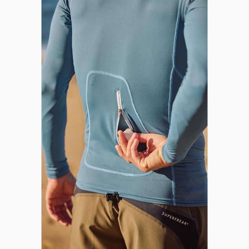Longsleeve do pływania męski O'Neill Hyperfreak Skins Rash Guard Hooded blue fusion/blue fusion 9