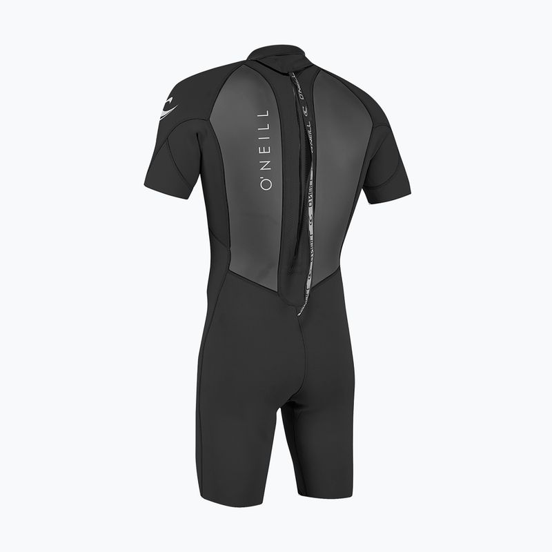 Pianka do pływania męska O'Neill Reactor-2 2mm Back Zip SS Spring HJ5 black/black 2