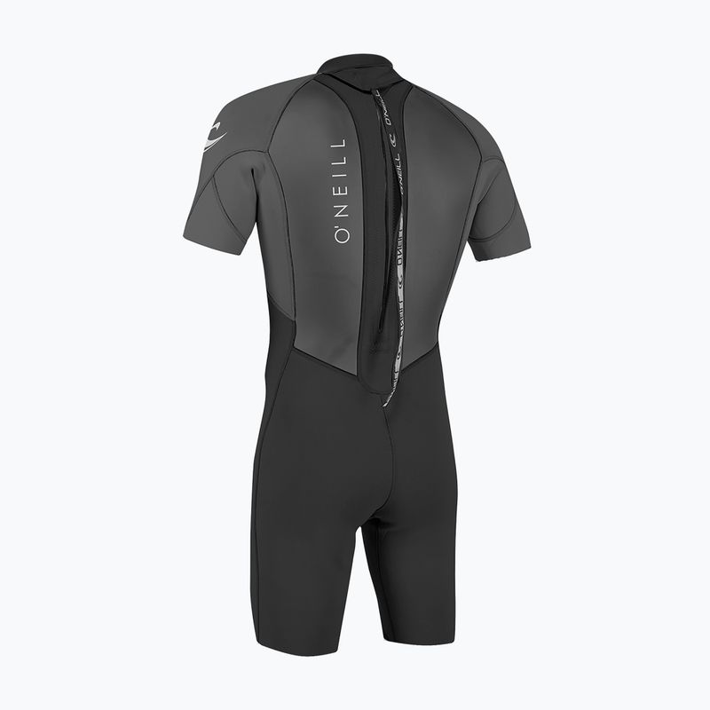 Pianka do pływania męska O'Neill Reactor-2 2mm Back Zip SS Spring HJ5 black/graphite 2