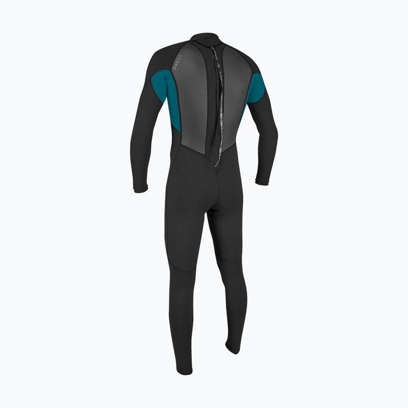 Pianka do pływania męska O'Neill Reactor-2 3/2 Back Zip Full HJ5 black/tide pool 2