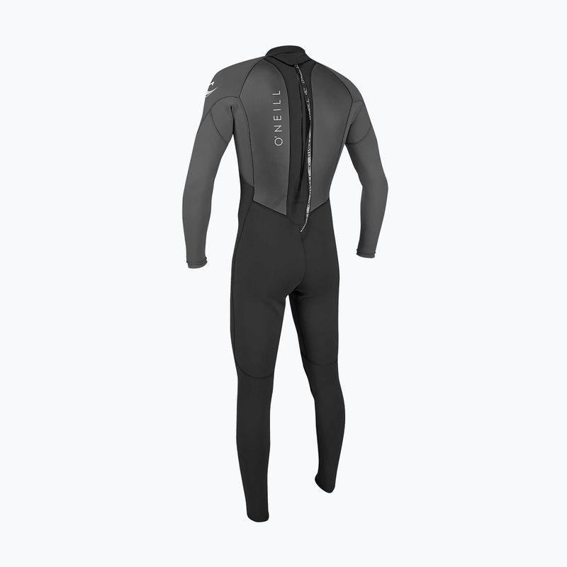 Pianka do pływania męska O'Neill Reactor-2 3/2 mm Back Zip Full black/graphite 2