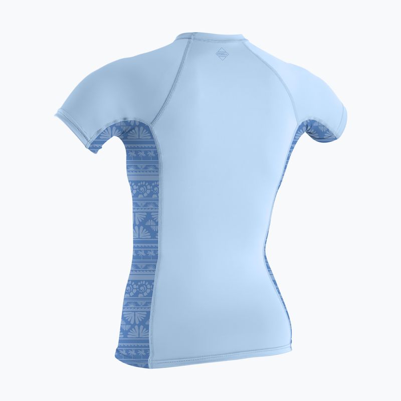 Koszulka do pływania damska O'Neill Hyperfreak Skins Rash Guard chambray blue/surf abstract 2