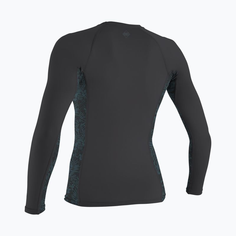 Longsleeve do pływania O'Neill Hyperfreak Skins Rash Guard tempered steel/shaded island sky 2