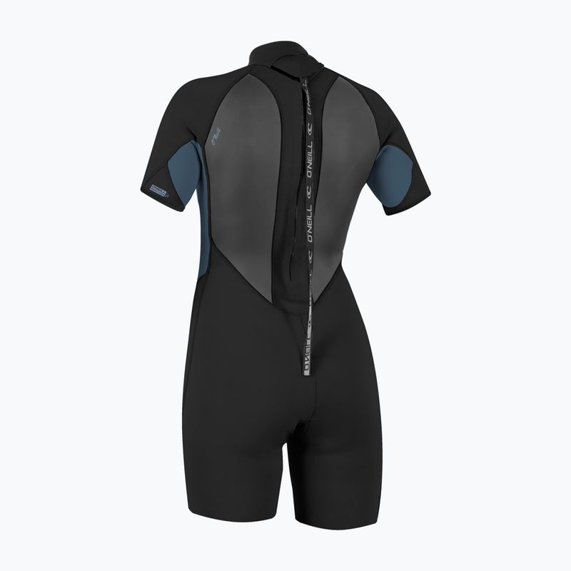 Pianka do pływania damska O'Neill Reactor-2 2mm Back Zip SS Spring IS7 black/copen blue 2