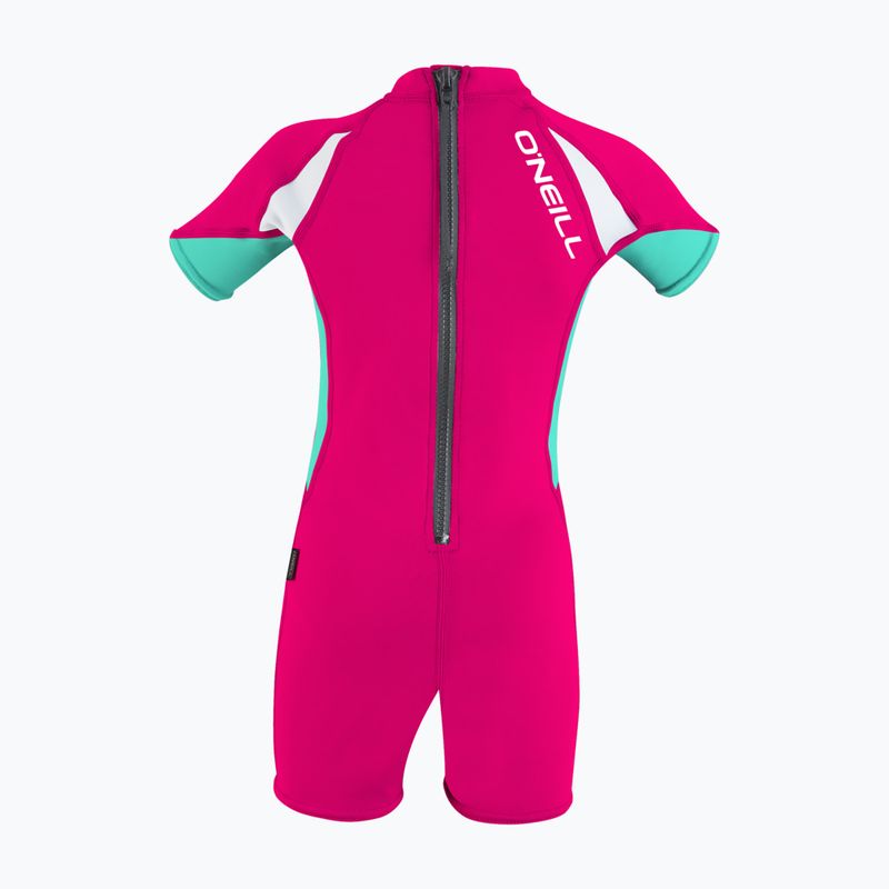 Kombinezon UPF 50+ O'Neill Child Basic Skins UV Spring IT4 watermelon/light aqua/white 2