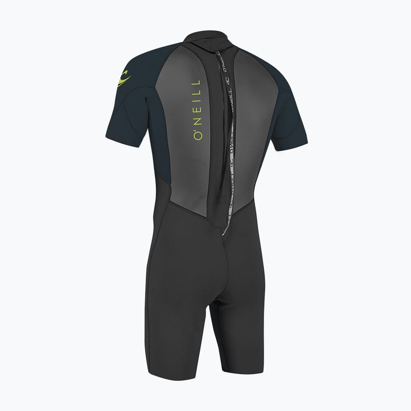 Pianka do pływania dziecięca O'Neill Youth Reactor-2 2mm Back Zip SS Spring black/slate 2