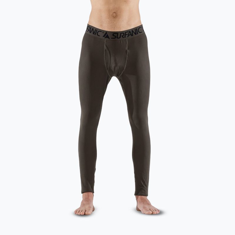 Spodnie termoaktywne męskie Surfanic Bodyfit Long John dark khaki