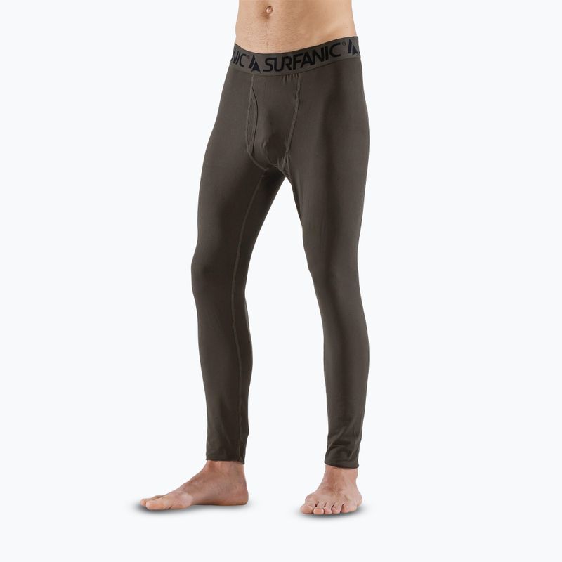 Spodnie termoaktywne męskie Surfanic Bodyfit Long John dark khaki 4