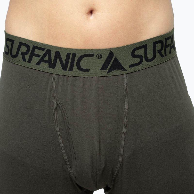 Spodnie termoaktywne męskie Surfanic Bodyfit Long John dark khaki 6