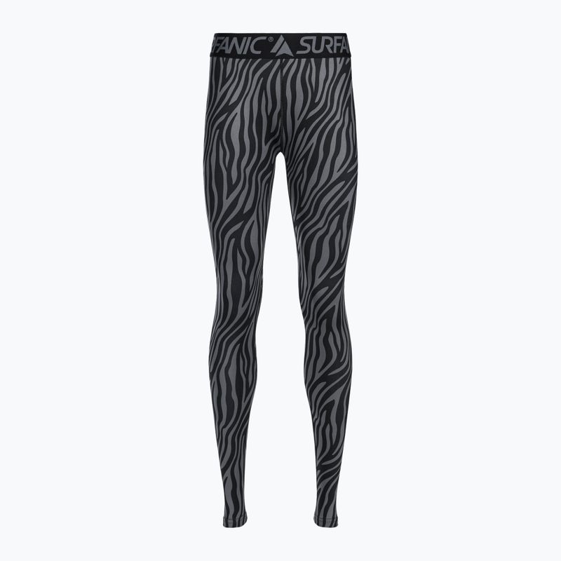 Spodnie termoaktywne damskie Surfanic Cozy Limited Edition Long John black zebra 5