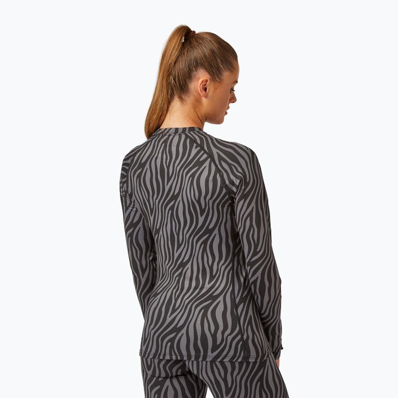 Bluza termoaktywna damska Surfanic Cozy Limited Edition Crew Neck black zebra 3