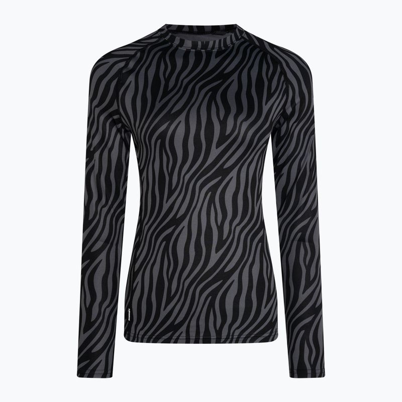 Bluza termoaktywna damska Surfanic Cozy Limited Edition Crew Neck black zebra 4
