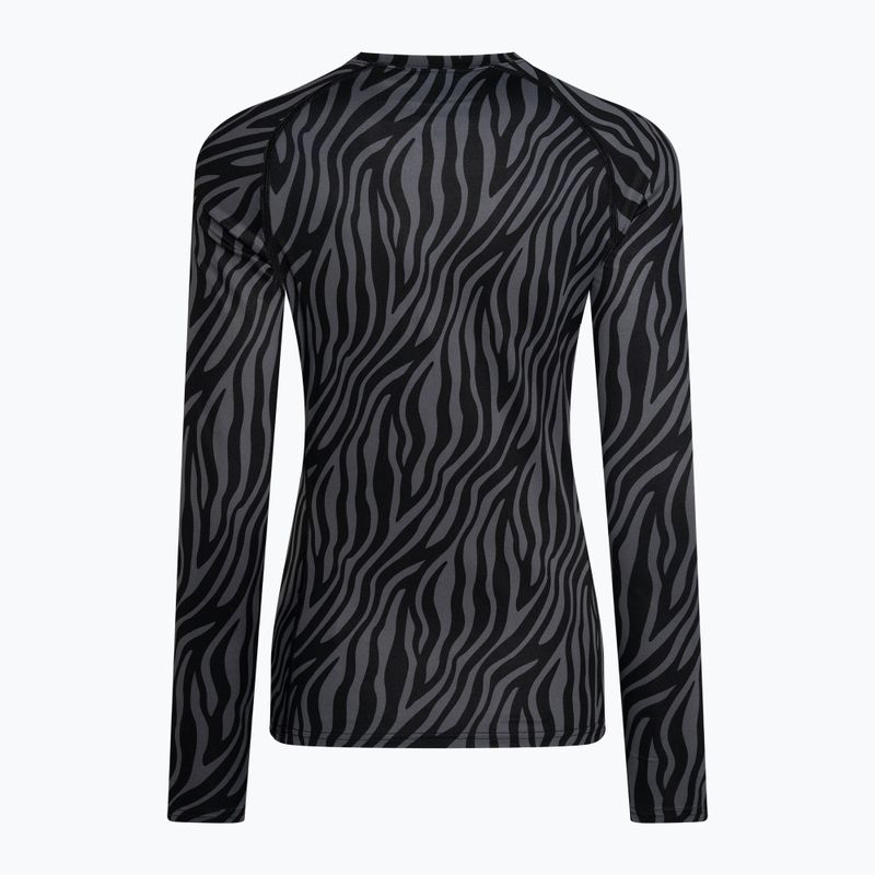 Bluza termoaktywna damska Surfanic Cozy Limited Edition Crew Neck black zebra 5