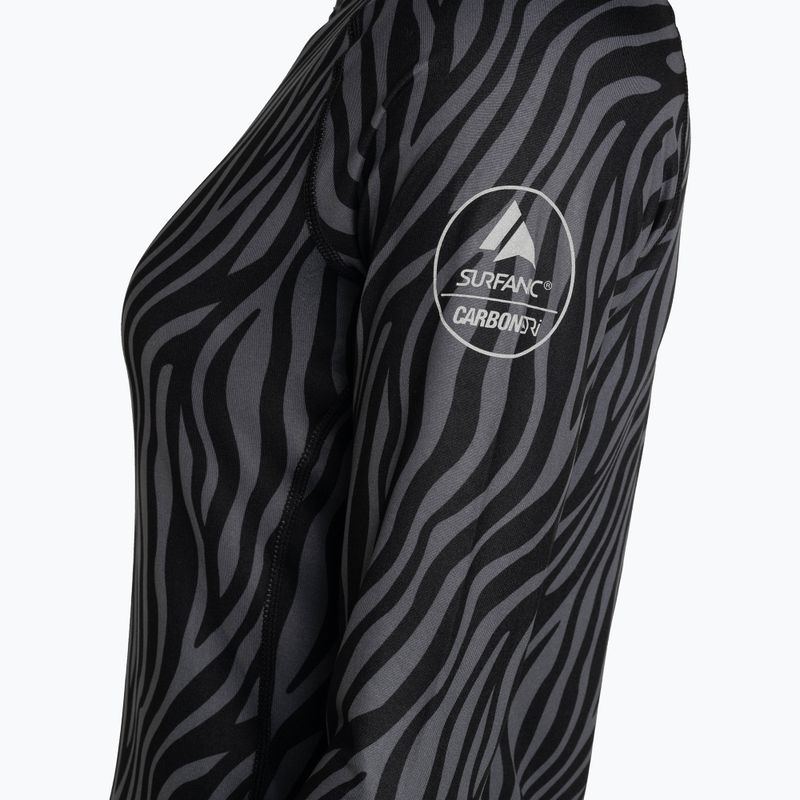 Bluza termoaktywna damska Surfanic Cozy Limited Edition Crew Neck black zebra 7