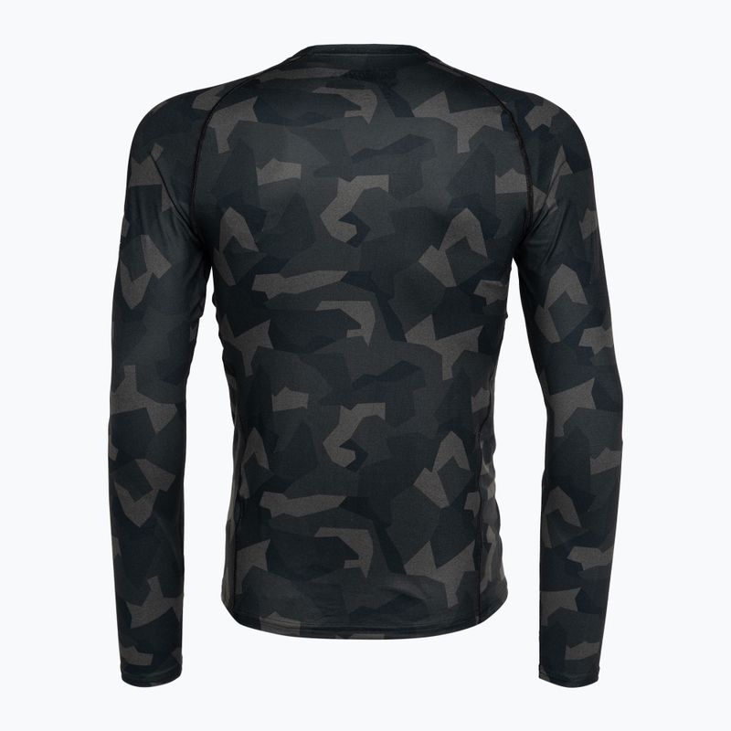 Longsleeve termoaktywny męski Surfanic Bodyfit Limited Edition Crew Neck forest geo camo 5