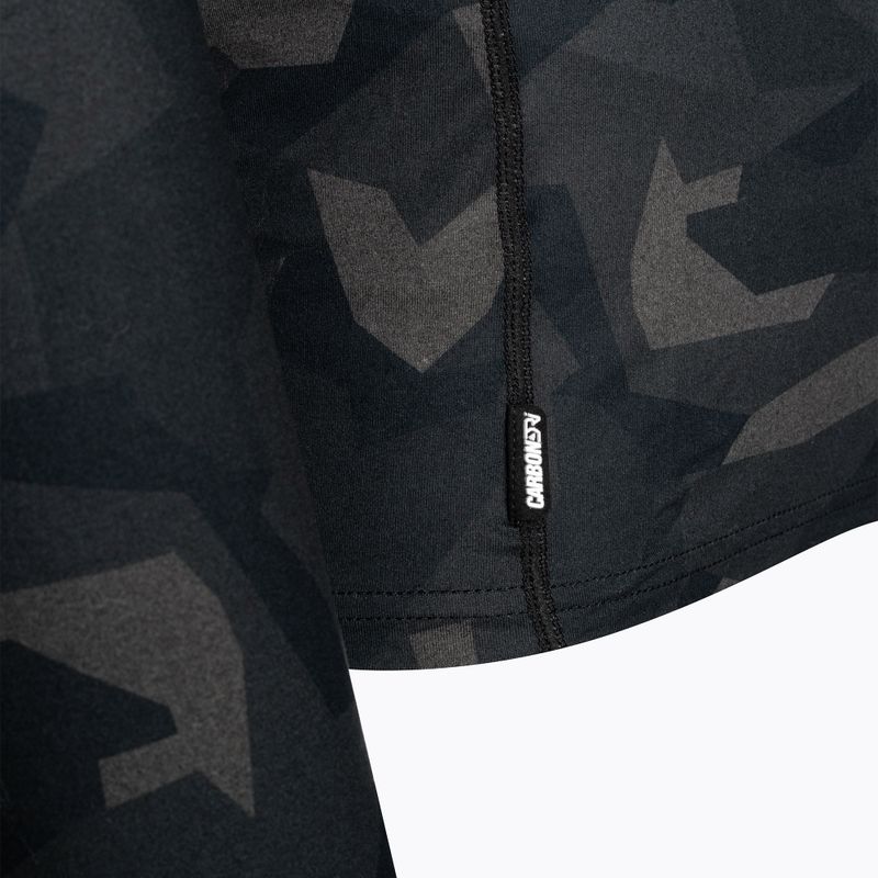 Longsleeve termoaktywny męski Surfanic Bodyfit Limited Edition Crew Neck forest geo camo 7