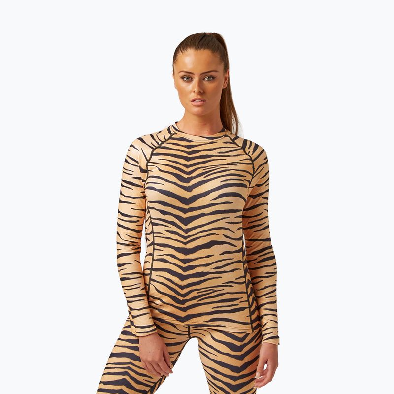 Bluza termoaktywna damska Surfanic Cozy Limited Edition Crew Neck tiger