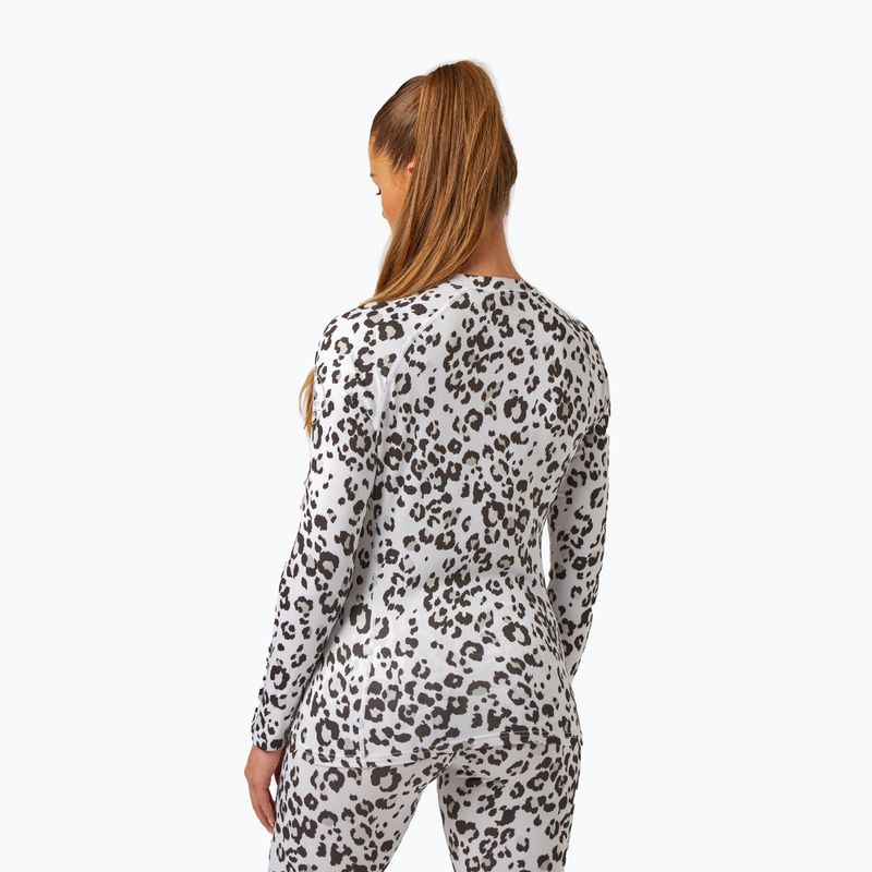Longsleeve termoaktywny damski Surfanic Cozy Limited Edition Crew Neck snow leopard 3