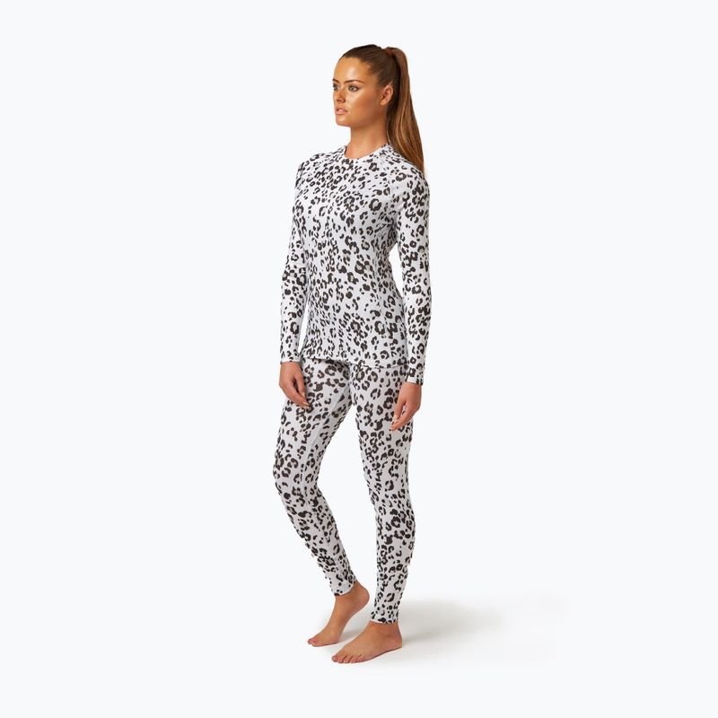 Longsleeve termoaktywny damski Surfanic Cozy Limited Edition Crew Neck snow leopard 2