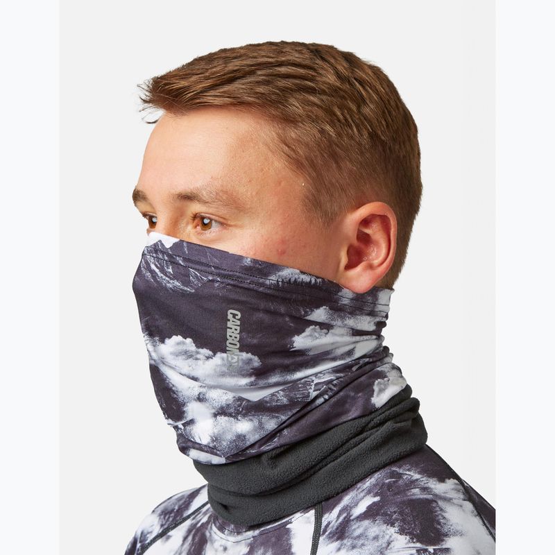Komin Surfanic Polar Plus Neck Warmer white out print 2
