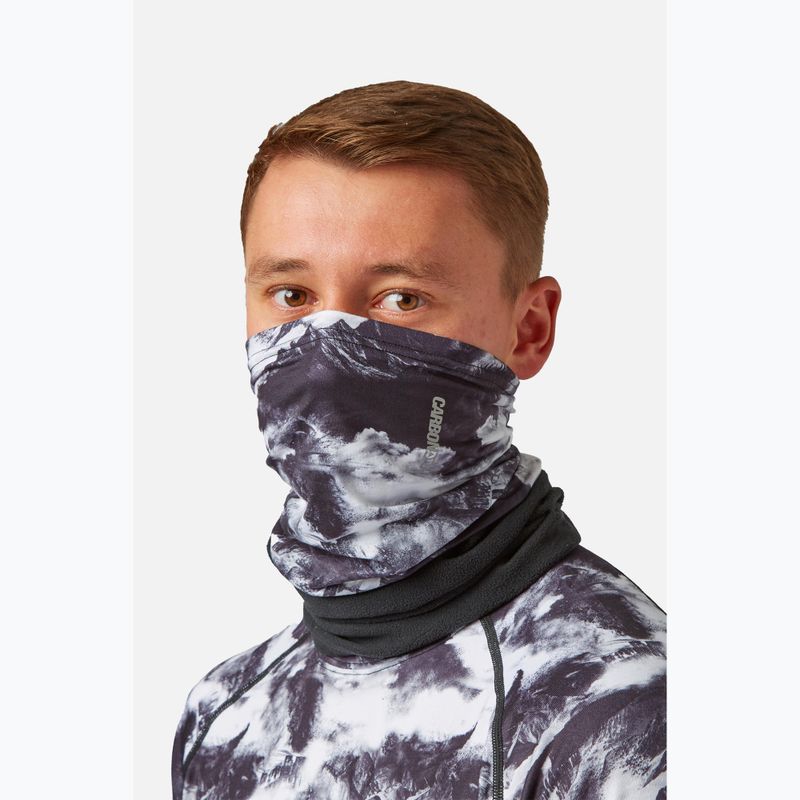 Komin Surfanic Polar Plus Neck Warmer white out print 3