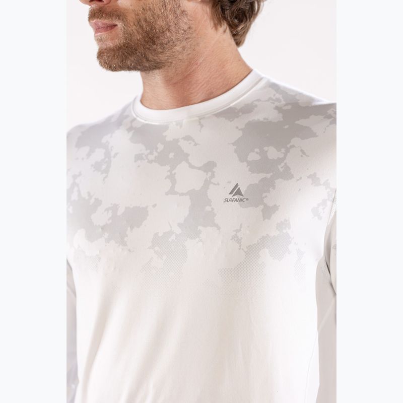 Bluza termoaktywna męska Surfanic Bodyfit CarbonDri Limited Edition Crew Neck optic white 7