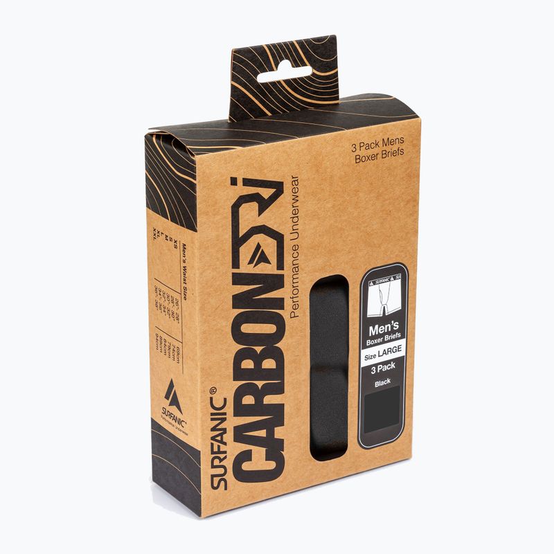 Bokserki termoaktywne męskie Surfanic Carbondri 3 pary black 2