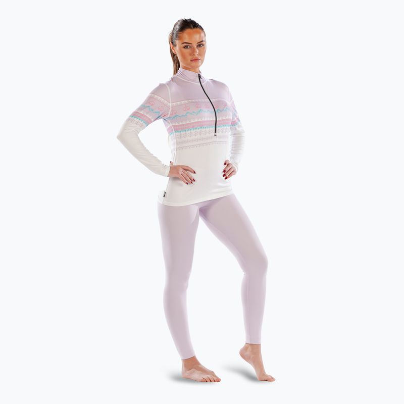 Longsleeve termoaktywny damski Surfanic Cozy CarbonDri Limited Edition Zip Neck pink 2