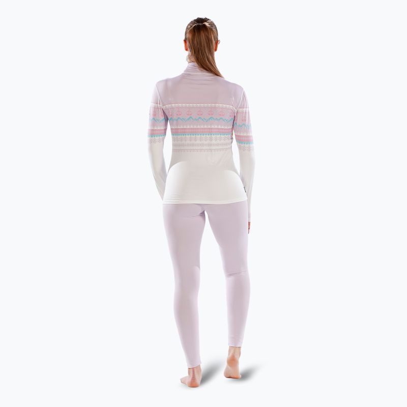 Longsleeve termoaktywny damski Surfanic Cozy CarbonDri Limited Edition Zip Neck pink 4