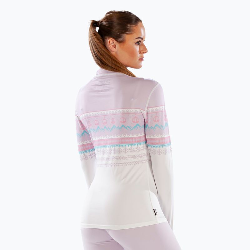 Longsleeve termoaktywny damski Surfanic Cozy CarbonDri Limited Edition Zip Neck pink 6