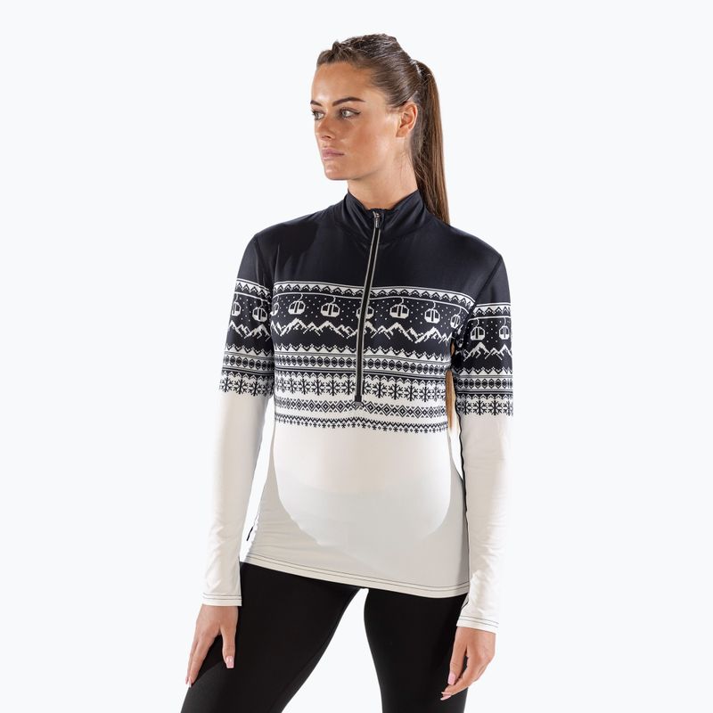 Longsleeve termoaktywny damski Surfanic Cozy CarbonDri Limited Edition Zip Neck black